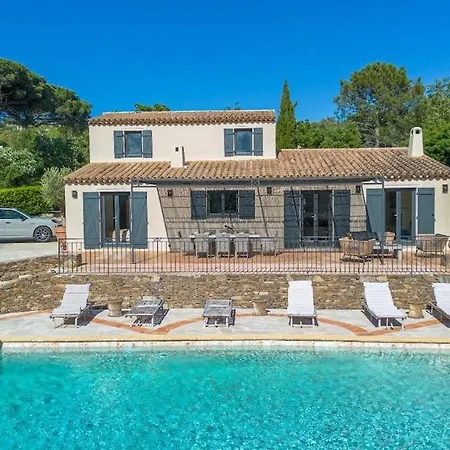 Luxueuse Vue Vignes Avec Piscine Et Terrain De Petanque Gassin